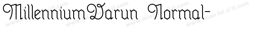 MillenniumVarun Normal字体转换